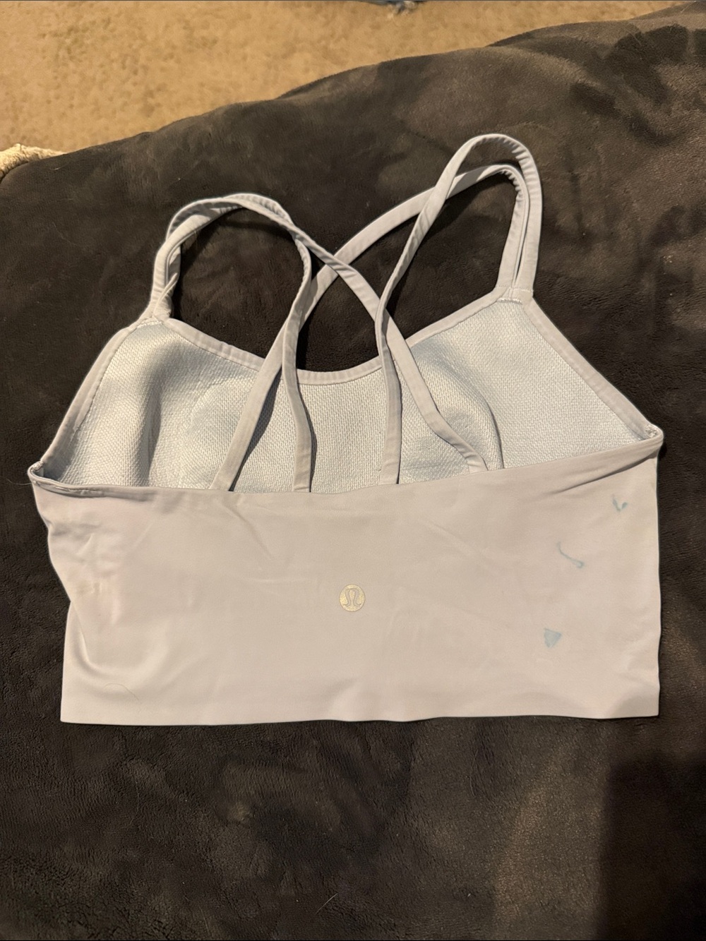 lululemon athletica Pale Blue Strappy Sports Bra